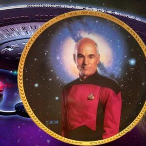The Hamilton Collection Star Trek "Captain Jean-Luc Picard" Collector Plat
